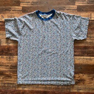 Urban Outfitters Retro 90's Vibe Streetwear Men’s Shirt Blue Orange Geometric M